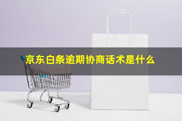 京东白条逾期协商话术是什么?白条逾期怎么跟京东协商分期还能成功