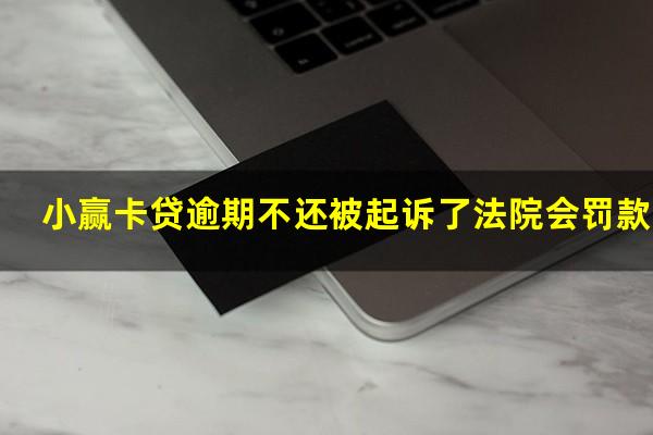 小赢卡贷逾期不还被起诉了法院会罚款吗?小赢卡贷不还会不会起诉