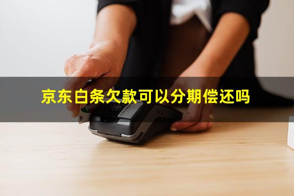 京东白条欠款可以分期偿还吗?京东白条还不上可以申请分期吗