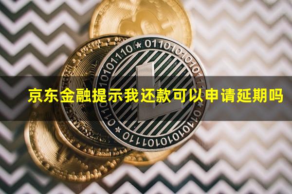 京东金融提示我还款可以申请延期吗