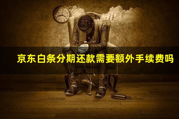 京东白条分期还款需要额外手续费吗?京东白条分期付款手续费