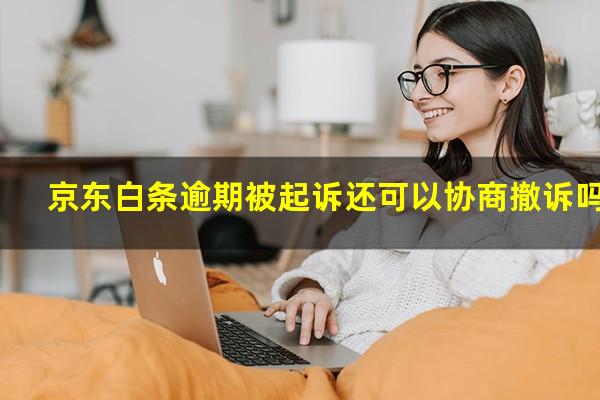 京东白条逾期被起诉还可以协商撤诉吗