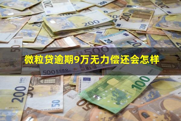 微粒贷逾期9万无力偿还会怎样?微粒贷逾期9万无力偿还会怎样处罚