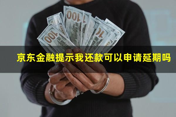 京东金融提示我还款可以申请延期吗?京东金融让我还款什么意思