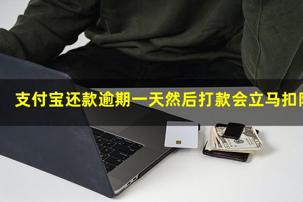 支付宝还款逾期一天然后打款会立马扣除吗?支付宝逾期了一天