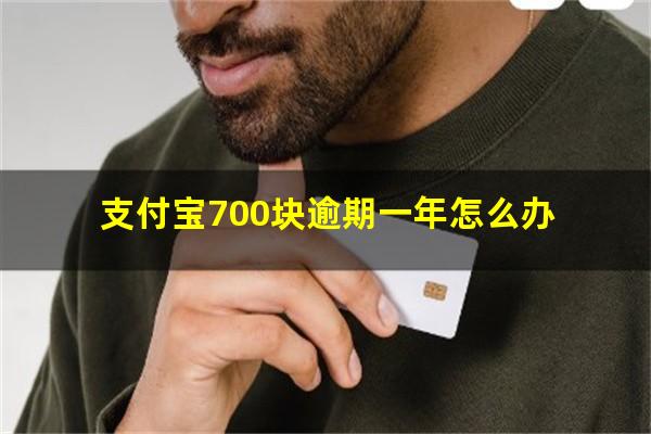 支付宝700块逾期一年怎么办?支付宝700块钱逾期了三年了