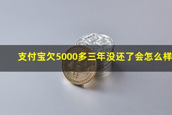 支付宝欠5000多三年没还了会怎么样?欠支付宝五千块钱三个月没还会怎么样