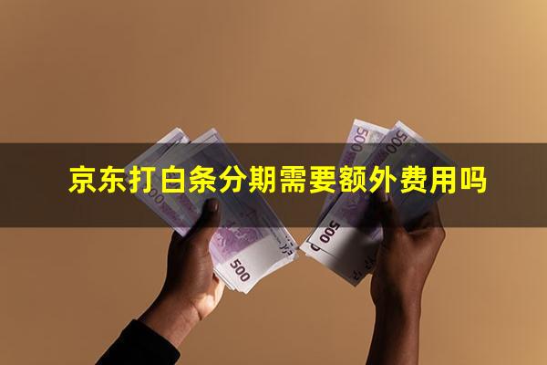 京东打白条分期需要额外费用吗