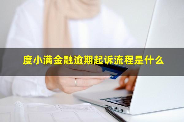 度小满金融逾期起诉流程是什么