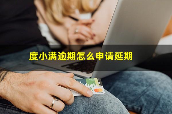 度小满逾期怎么申请延期